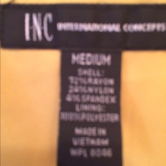 INC Jacket, mustard color, medium - Picture 5 of 6